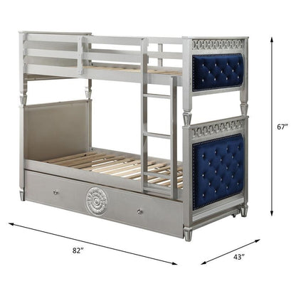 Bunk Bed: Modern Twin Standard Bunk Bed with Trundle