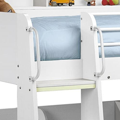 Bunk Bed: White Single Bunk Bed