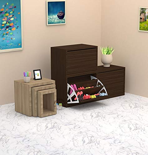 Cabinet Three Piece Elegant Shoe Storage Cabinet