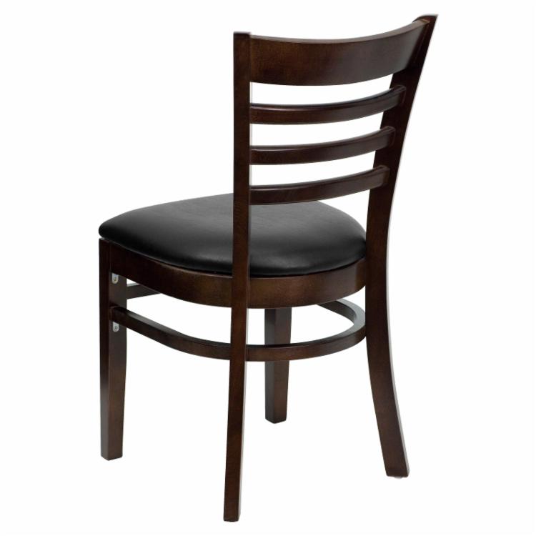 Cafe Chair: 19.5 in. Ladder Back Restaurant Chair