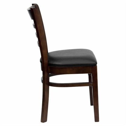 Cafe Chair: 19.5 in. Ladder Back Restaurant Chair