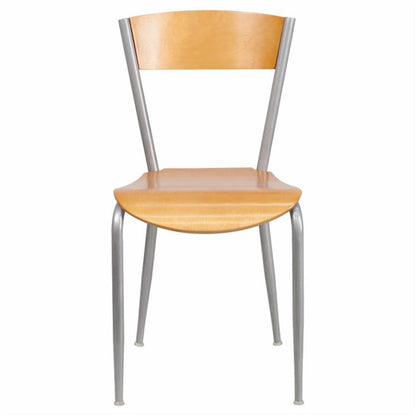 Cafe Chair: 19.5 in. Metal Restaurant Chair
