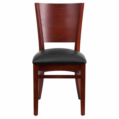 Cafe Chair: 20 in. Solid Back Restaurant Chair