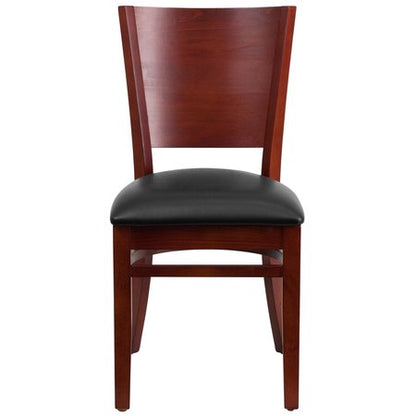 Cafe Chair: 20 in. Solid Back Restaurant Chair