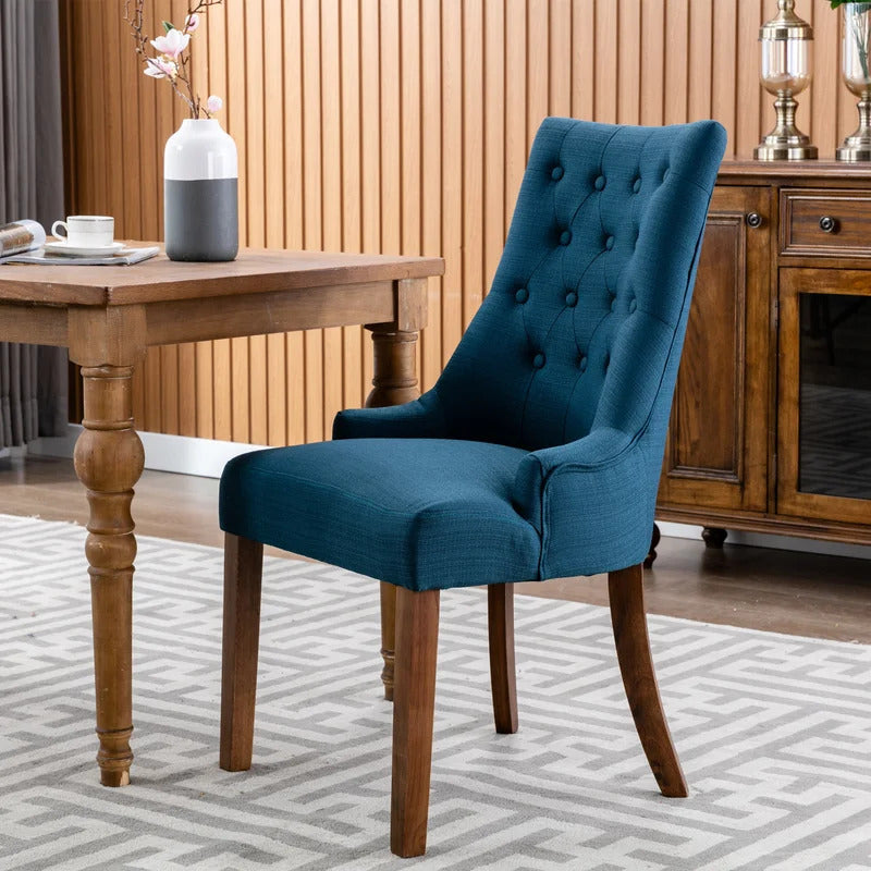 Cafe Chair: Tufted Velvet Chair 