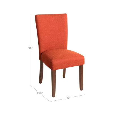Cafe Chair: Upholstered Parsons Chair
