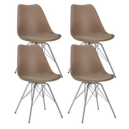 Cafe Chair: Upholstered Side Restaurant Chair (Set of 4)