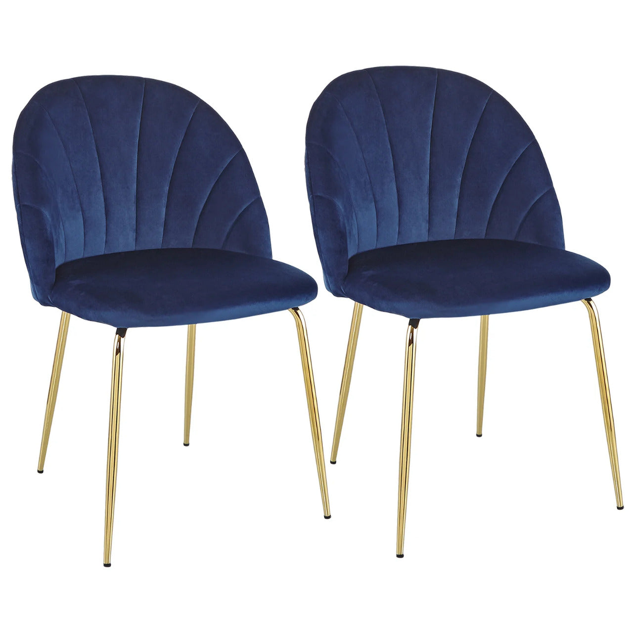 Cafe Chair: Velvet Restaurant Chair (Set of 2)