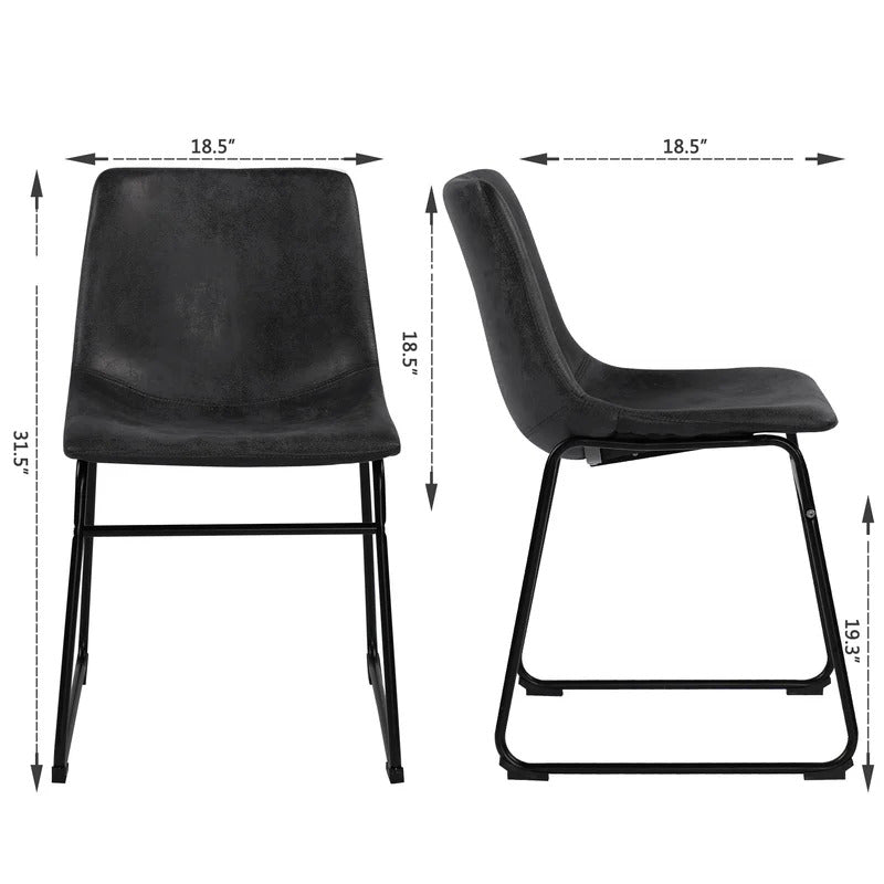 Cafe Chair: Velvet Wingback  Restaurant Chair (Set of 2)