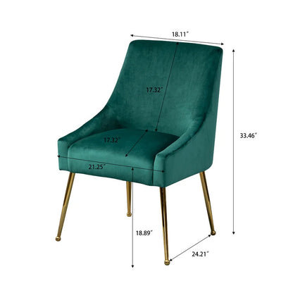 Cafe Chair: Velvet Wingback  Restaurant Chair (Set of 2)