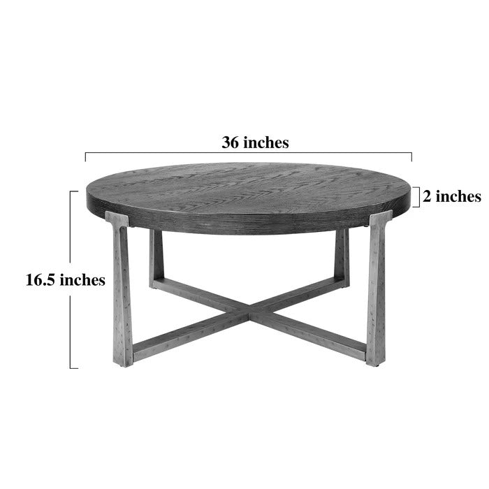 Center Table Cross Legs Coffee Table
