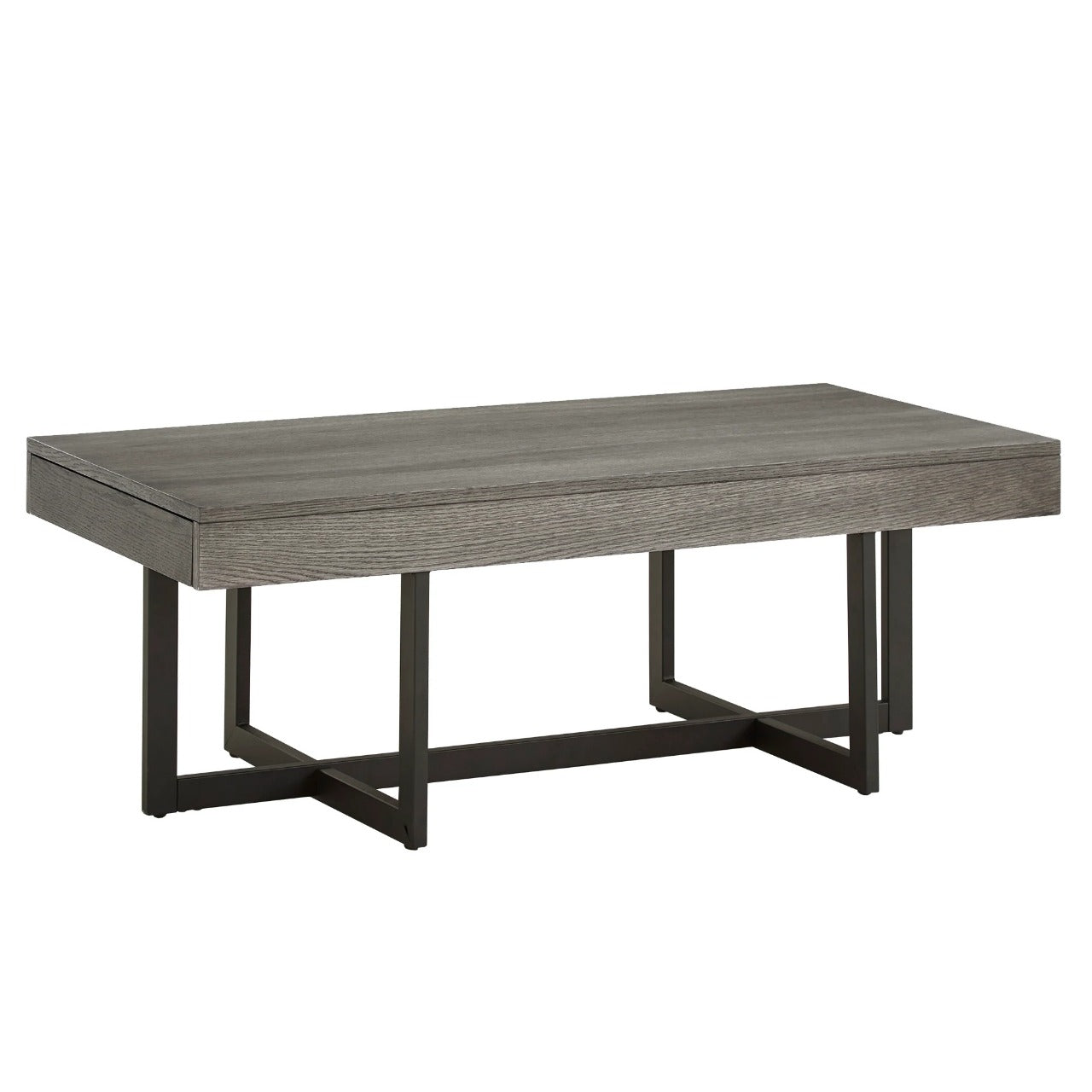Center Table: Cross Legs Coffee Table with Storage