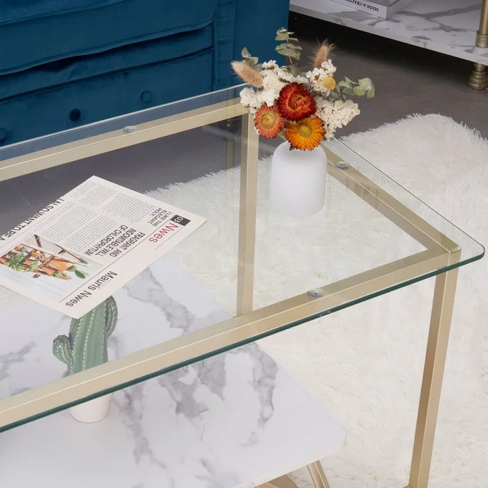 Center Table: Frame Coffee Table with Storage