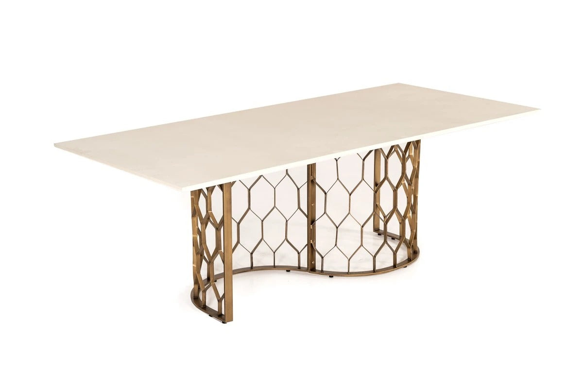 Dining Table: Kaser Marble Dining Table