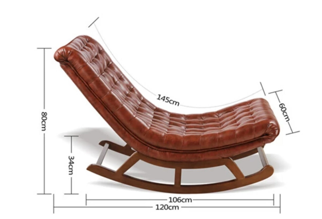 Rocking Chair: Tufted Designed Comfortable Rocking Chair