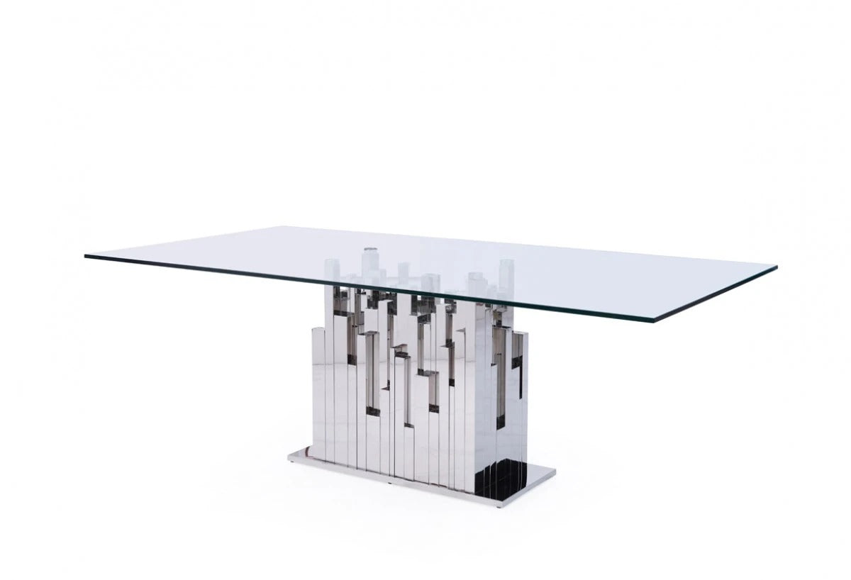Dining Table: Edward Stainless Steel Dining Table