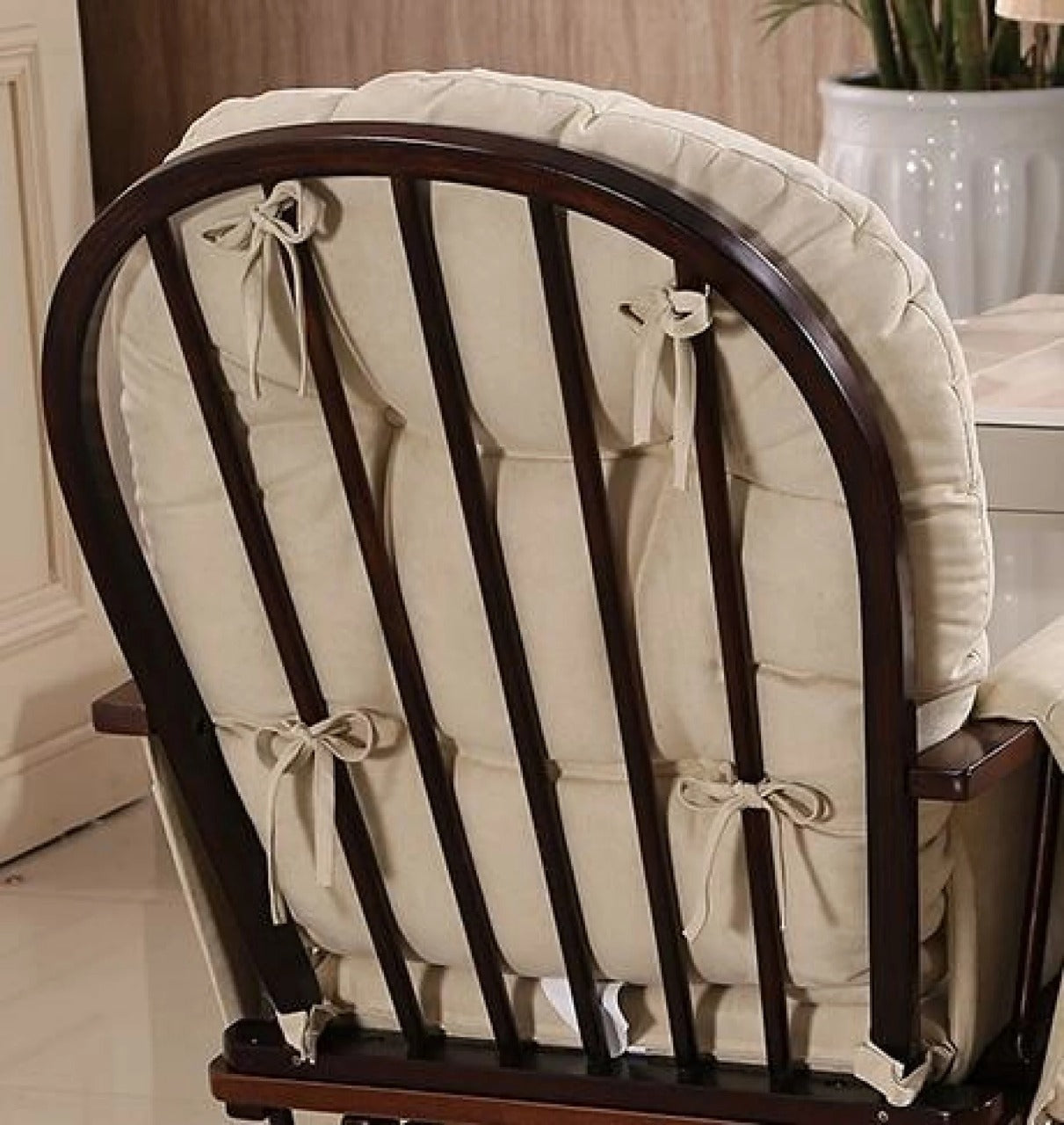 Rocking Chair: Solid Frame Rocking Chair With Ottoman