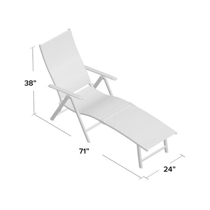 Chaise Lounge: Caitlynn 72'' Long Reclining Single Chaise Chair