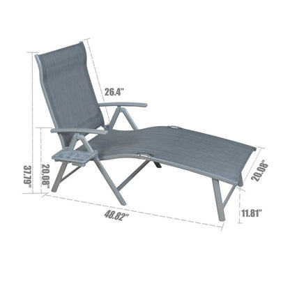 Chaise Lounge: Caitlynn 72'' Long Reclining Single Chaise Chair