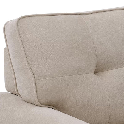 Chaise Lounge: Calma Tufted Two Arms Rolled Design Chaise Lounge