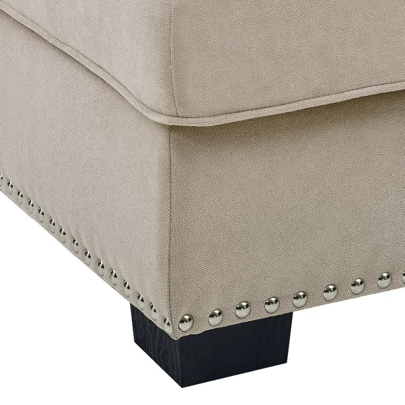 Chaise Lounge: Calma Tufted Two Arms Rolled Design Chaise Lounge