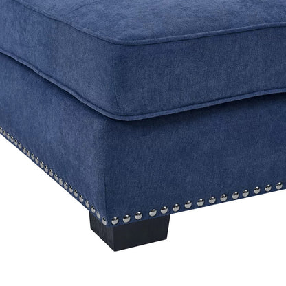 Chaise Lounge: Calma Tufted Two Arms Rolled Design Chaise Lounge