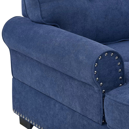 Chaise Lounge: Calma Tufted Two Arms Rolled Design Chaise Lounge