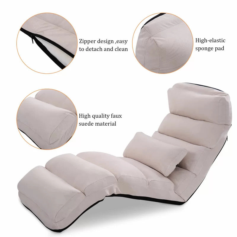 Chaise Lounge: Denchev Tufted Armless Chaise Lounge Chair