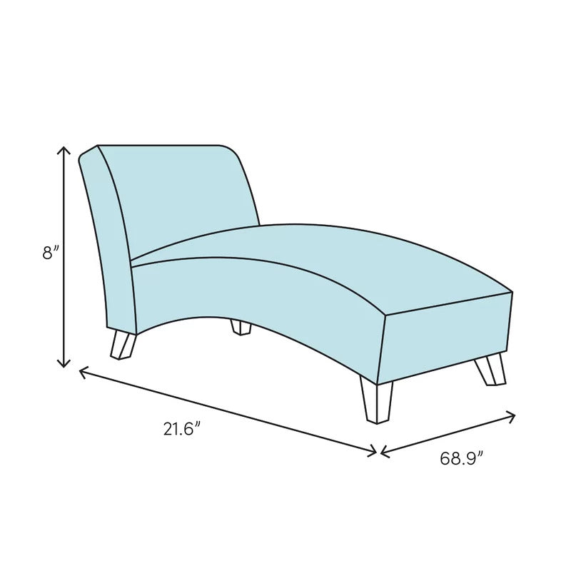 Chaise Lounge: Denchev Tufted Armless Chaise Lounge Chair