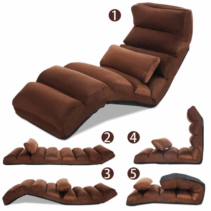 Chaise Lounge: Denchev Tufted Armless Chaise Lounge Chair