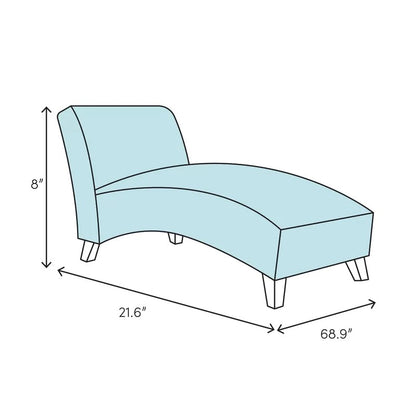 Chaise Lounge: Denchev Tufted Armless Chaise Lounge Chair