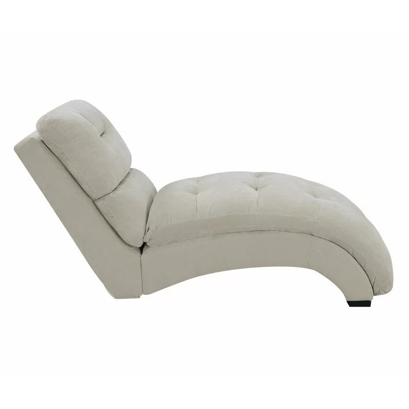 Chaise Lounge: Fuhr Tufted Armless Chaise Lounge