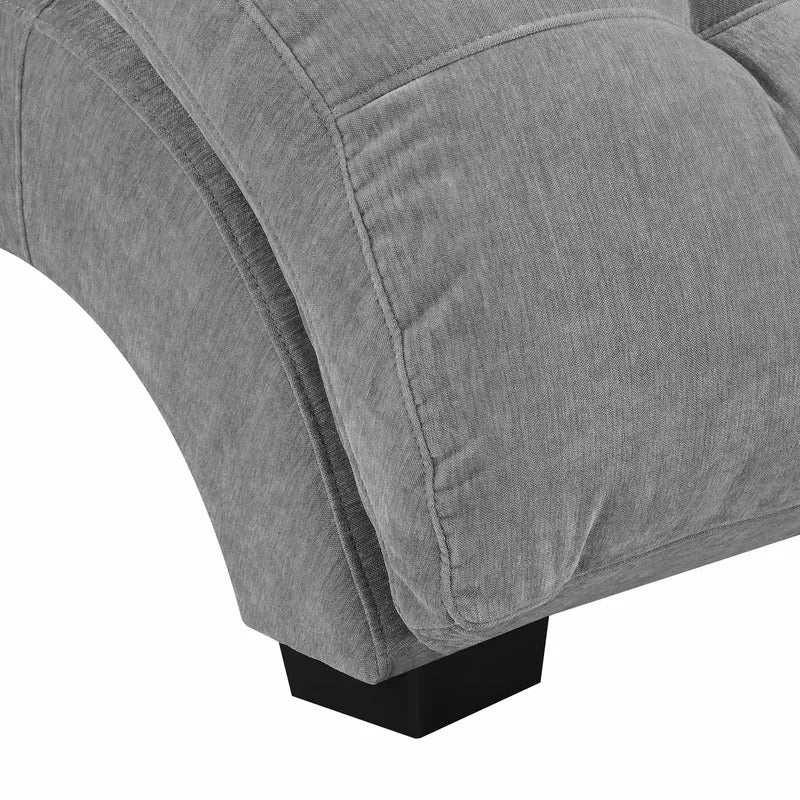 Chaise Lounge: Fuhr Tufted Armless Chaise Lounge