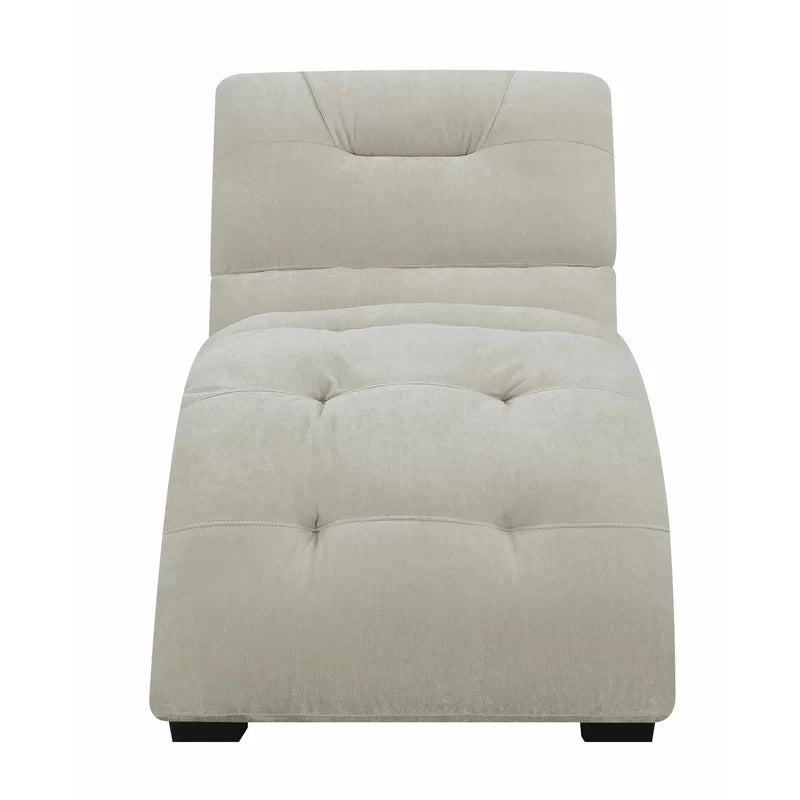 Chaise Lounge: Fuhr Tufted Armless Chaise Lounge