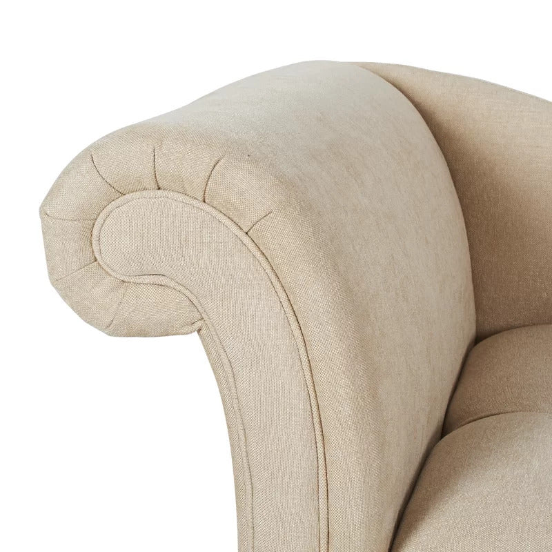 Chaise Lounge: Full Tufted Right-Arm Chaise Lounge