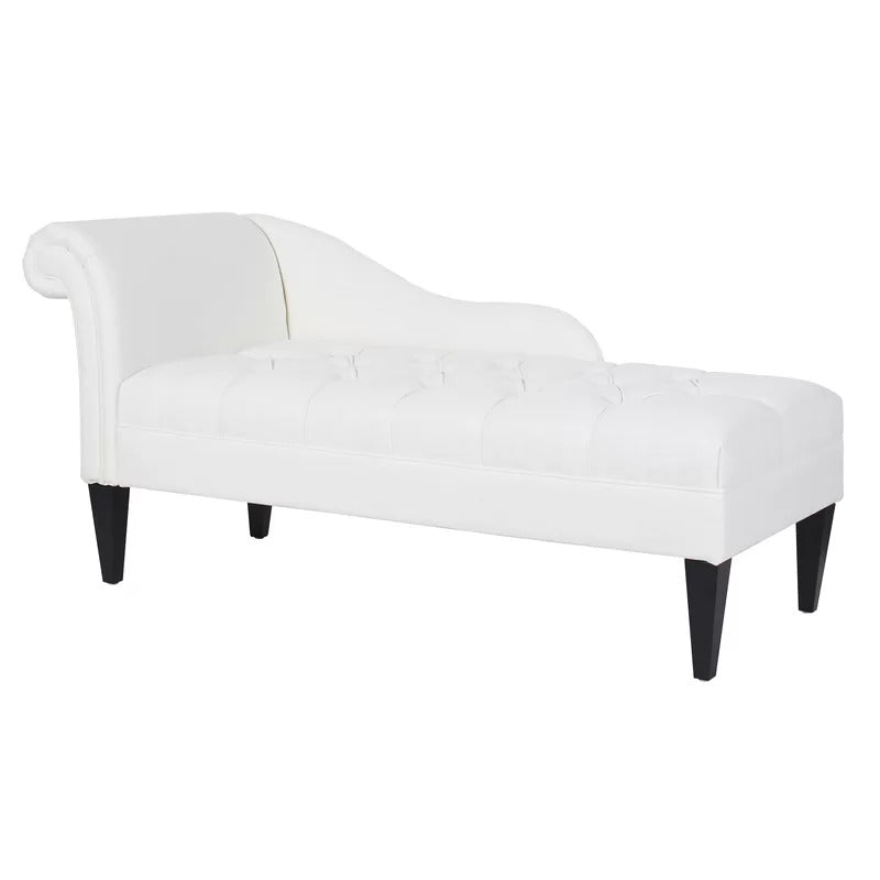 Chaise Lounge: Full Tufted Right-Arm Chaise Lounge