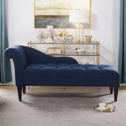 Chaise Lounge: Full Tufted Right-Arm Chaise Lounge