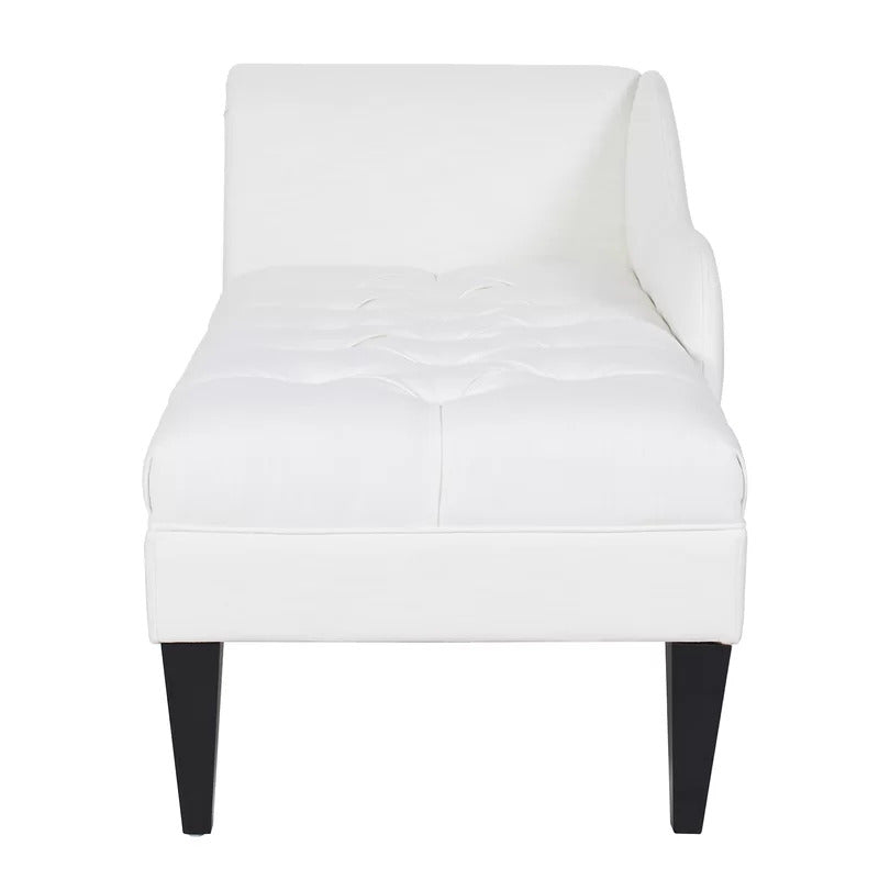 Chaise Lounge: Full Tufted Right-Arm Chaise Lounge