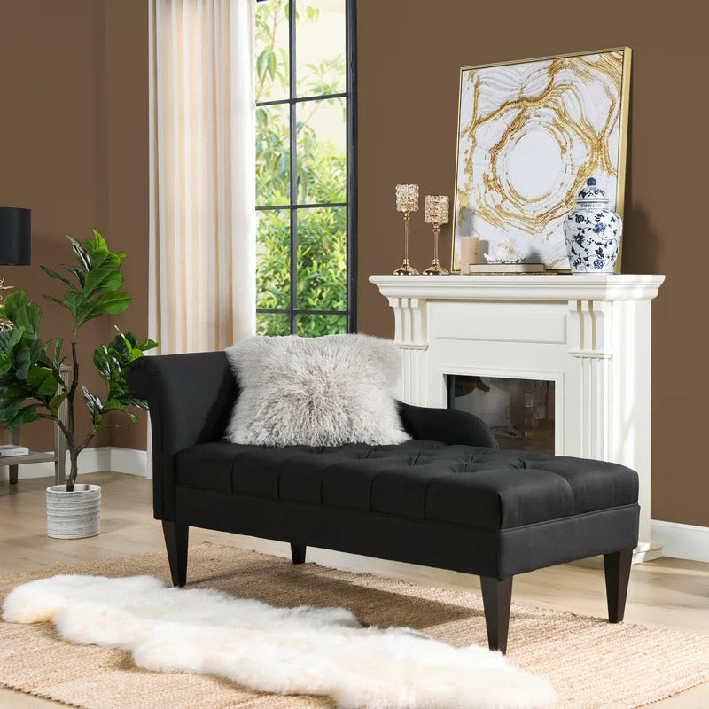 Chaise Lounge: Full Tufted Right-Arm Chaise Lounge