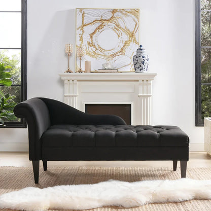 Chaise Lounge: Full Tufted Right-Arm Chaise Lounge