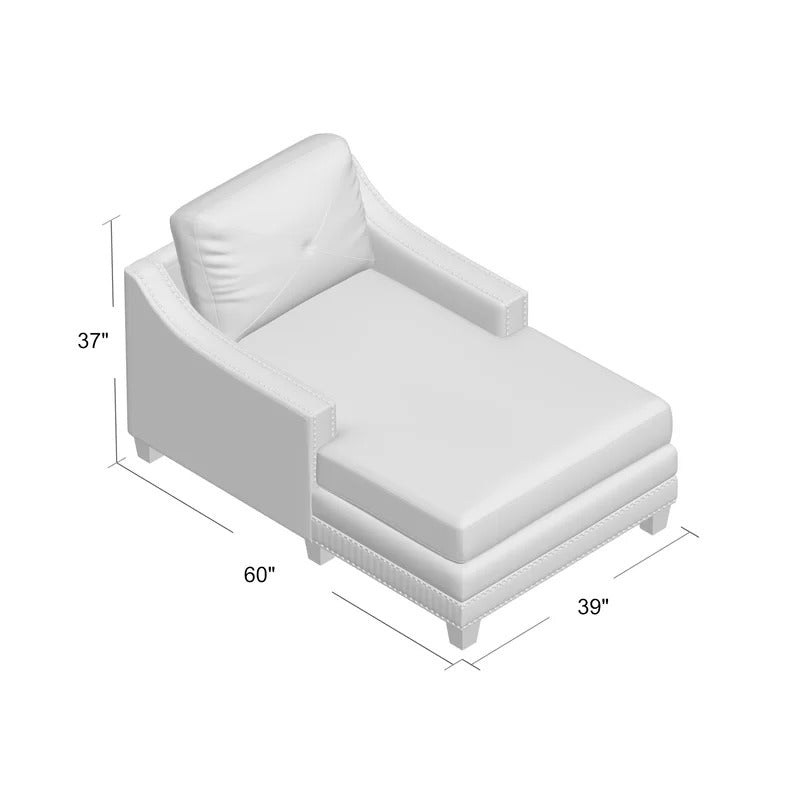 Chaise Lounge: Lugent Two Arms Chaise Lounge Chair