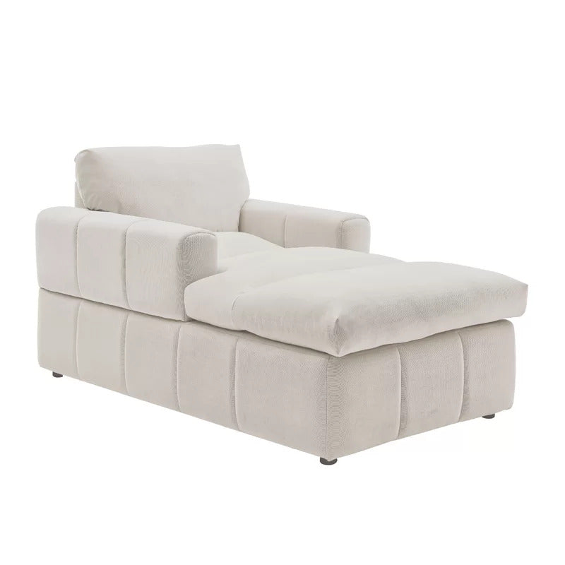 Chaise Lounge: Marshall Two Arm Square Chaise Lounge