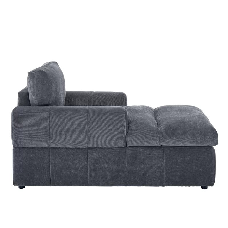 Chaise Lounge: Marshall Two Arm Square Chaise Lounge