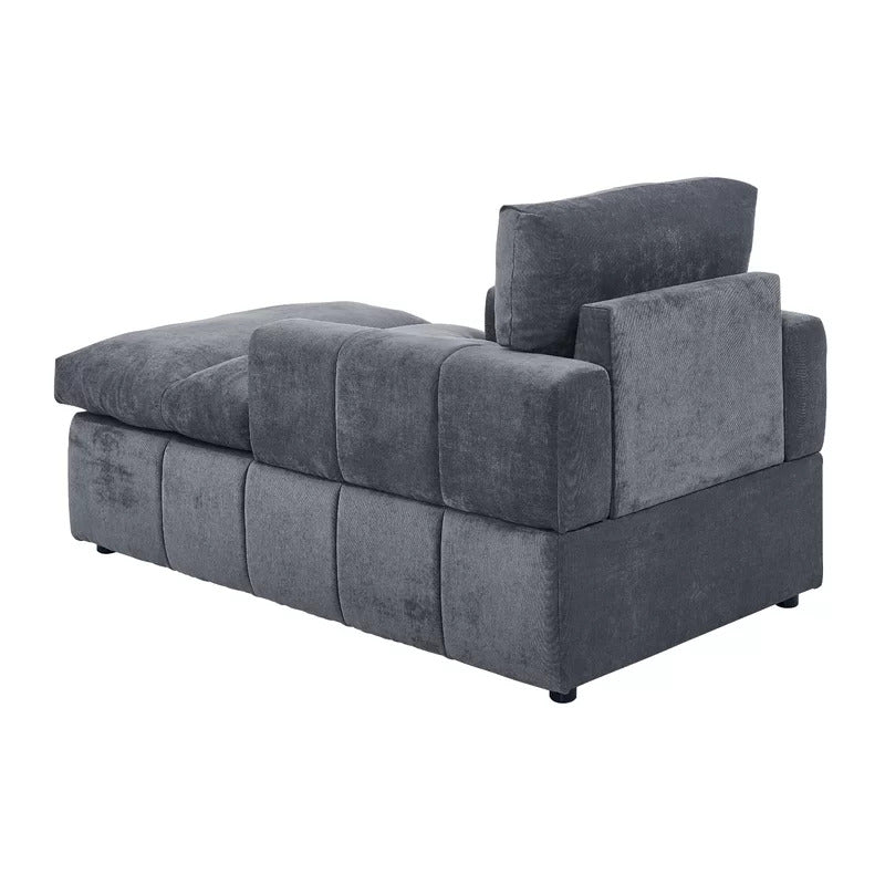 Chaise Lounge: Marshall Two Arm Square Chaise Lounge