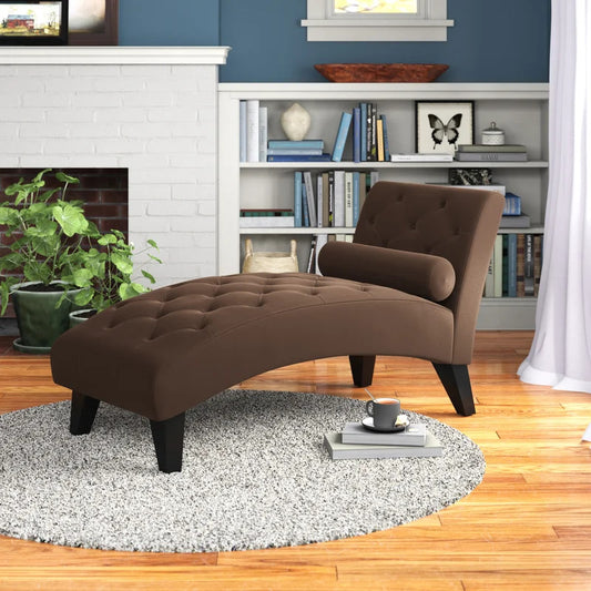 Chaise Lounge: Mcfarland Tufted Armless Chaise Lounge