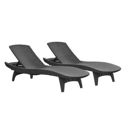 Chaise Lounge: Vartem 77.6'' Long Reclining Single Chaise (Set of 2)