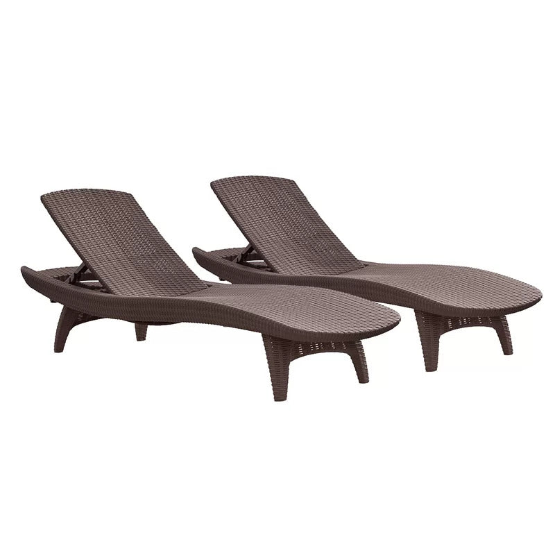 Chaise Lounge: Vartem 77.6'' Long Reclining Single Chaise (Set of 2)