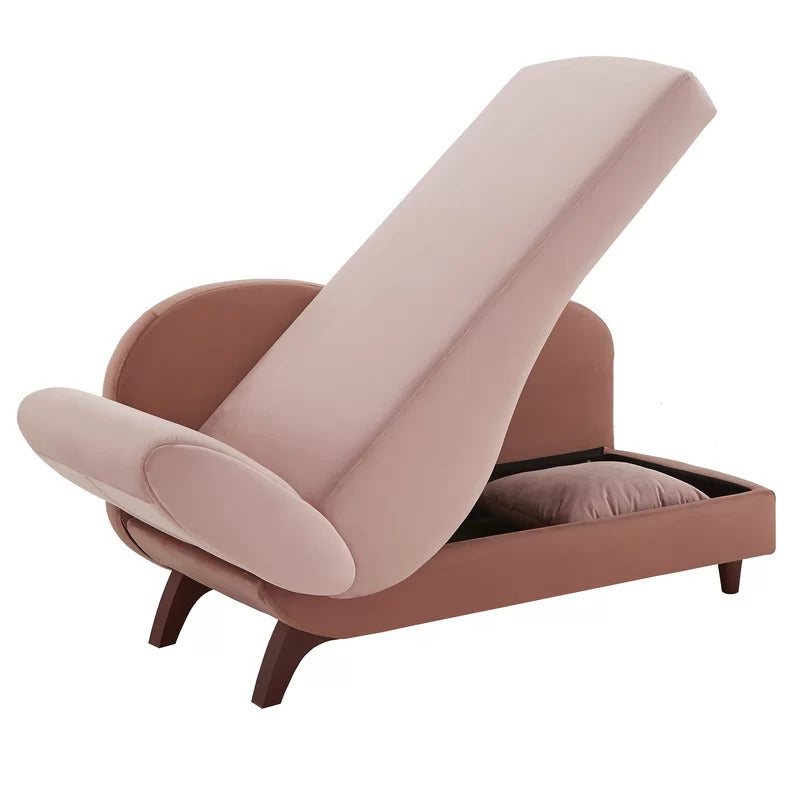 Chaise Lounge: Westphal Left-Arm Reclining Foam Storagev Fancy Chaise Lounge