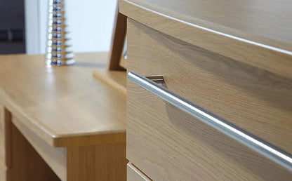 Chest Of Drawers: Modern Oak Midi 6 Drawer