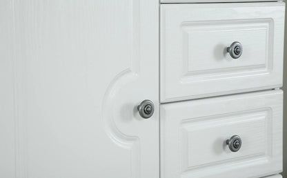 Chest Of Drawers: White 1 Door Wardrobe Chest Of Drawers